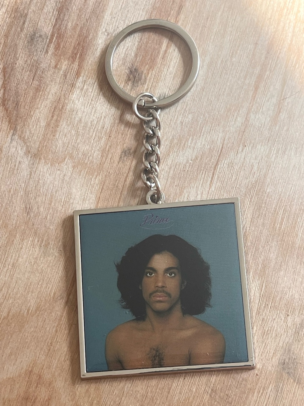 Square Silver Tone the artist known as Prince keychain 2019